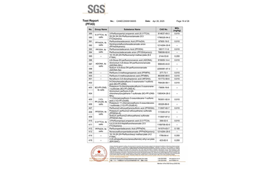 环保测试报告 PFAS CANEC25009106005