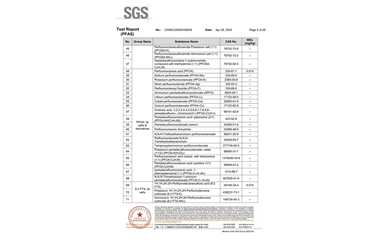 环保测试报告 PFAS CANEC25009106005