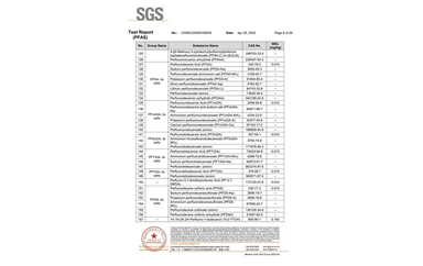 环保测试报告 PFAS CANEC25009106005