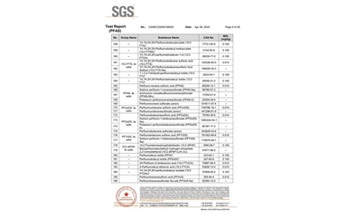 环保测试报告 PFAS CANEC25009106005