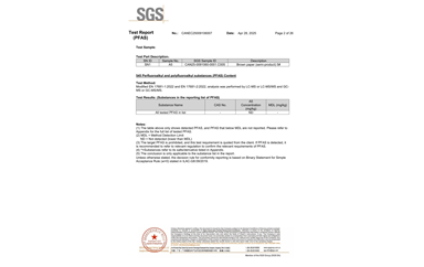 环保测试报告 PFAS CANEC25009106007