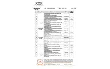 环保测试报告 PFAS CANEC25009106007